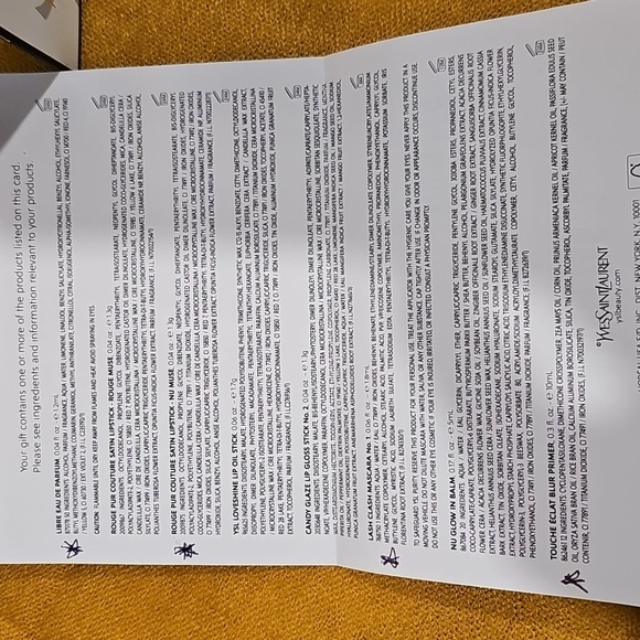 Yves Saint Laurent Beaute Pouch & Make Up Bundle - Picture 3 of 10